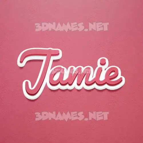 jamie in Red Scribble style - 3D name wallpaper jamie in Red Scribble style - 3D name wallpaper