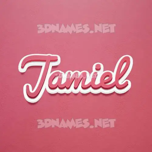 jamiel in Red Scribble style - 3D name wallpaper jamiel in Red Scribble style - 3D name wallpaper