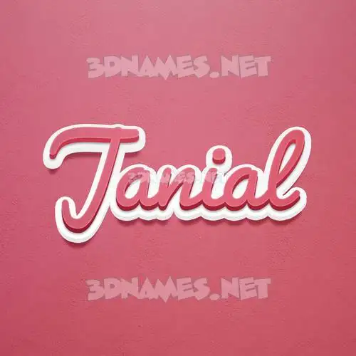 janial in Red Scribble style - 3D name wallpaper janial in Red Scribble style - 3D name wallpaper