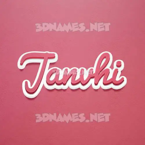 janvhi in Red Scribble style - 3D name wallpaper janvhi in Red Scribble style - 3D name wallpaper
