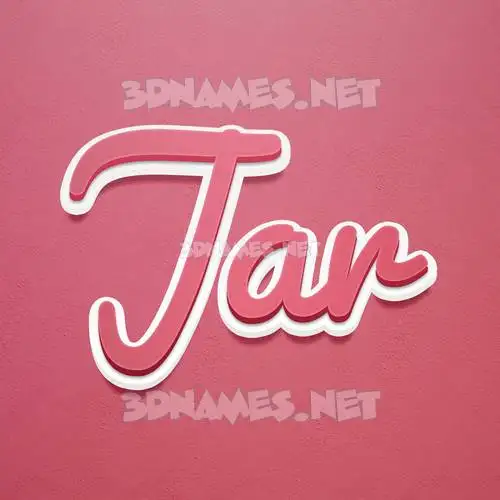 jar in Red Scribble style - 3D name wallpaper jar in Red Scribble style - 3D name wallpaper