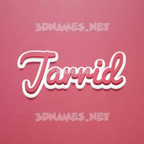 jarrid in Red Scribble style - 3D name wallpaper jarrid in Red Scribble style - 3D name wallpaper