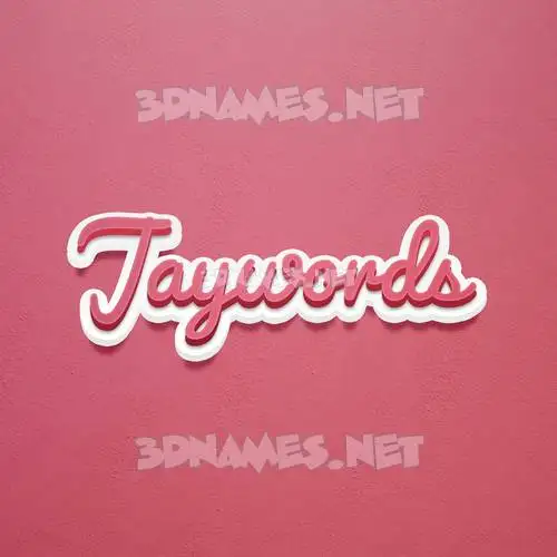 jaywords in Red Scribble style - 3D name wallpaper jaywords in Red Scribble style - 3D name wallpaper