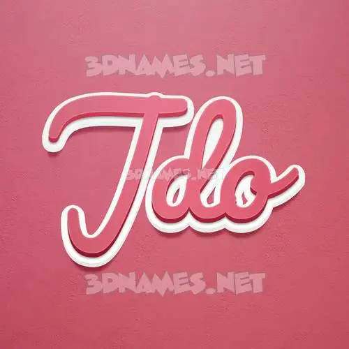 jdo in Red Scribble style - 3D name wallpaper jdo in Red Scribble style - 3D name wallpaper