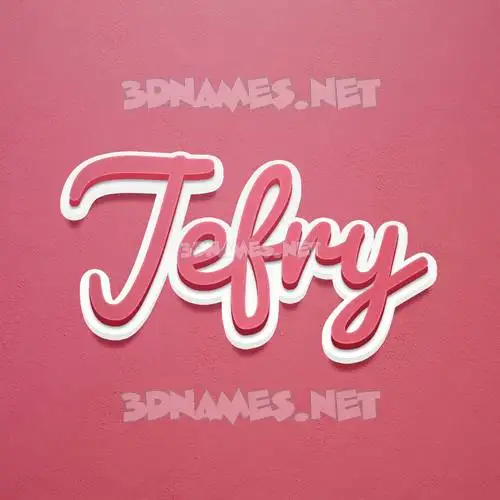 jefry in Red Scribble style - 3D name wallpaper jefry in Red Scribble style - 3D name wallpaper