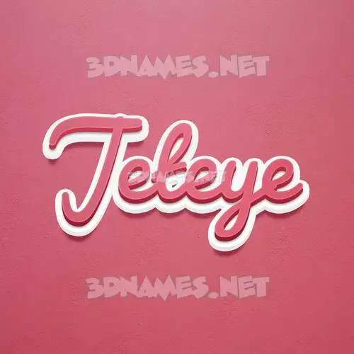 jeteye in Red Scribble style - 3D name wallpaper jeteye in Red Scribble style - 3D name wallpaper