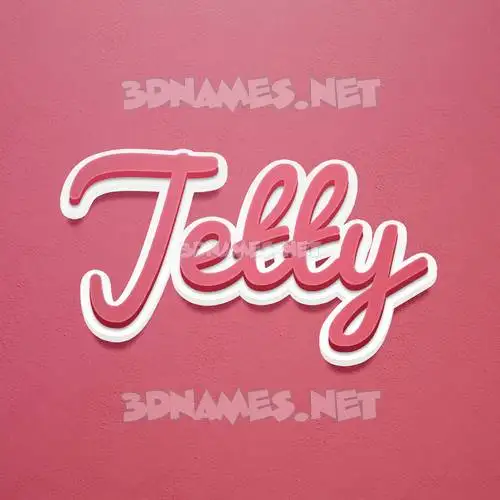 jetty in Red Scribble style - 3D name wallpaper jetty in Red Scribble style - 3D name wallpaper