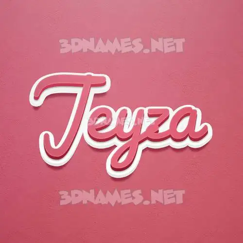 jeyza in Red Scribble style - 3D name wallpaper