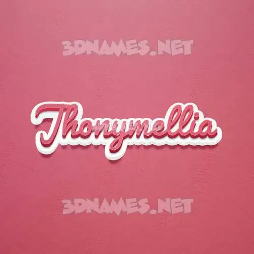 jhonymellia in Red Scribble style - 3D name wallpaper
