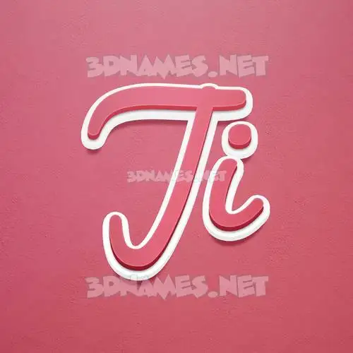 ji in Red Scribble style - 3D name wallpaper ji in Red Scribble style - 3D name wallpaper