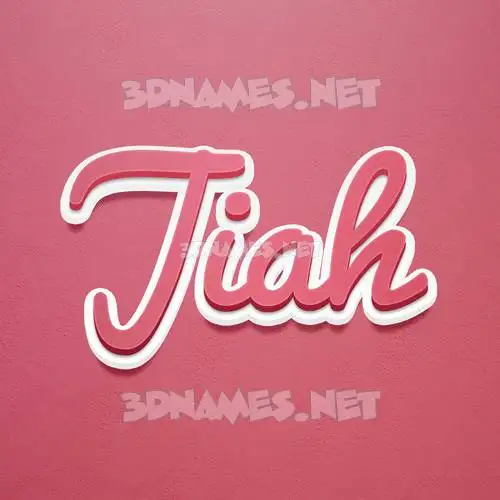 jiah in Red Scribble style - 3D name wallpaper jiah in Red Scribble style - 3D name wallpaper