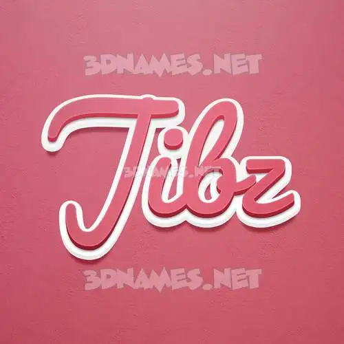 jibz in Red Scribble style - 3D name wallpaper jibz in Red Scribble style - 3D name wallpaper