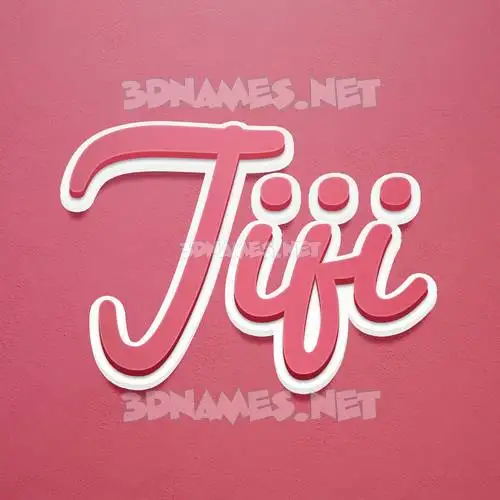 jiji in Red Scribble style - 3D name wallpaper jiji in Red Scribble style - 3D name wallpaper
