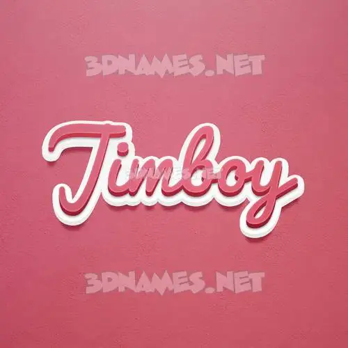 jimboy in Red Scribble style - 3D name wallpaper