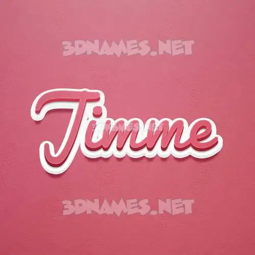 jimme in Red Scribble style - 3D name wallpaper