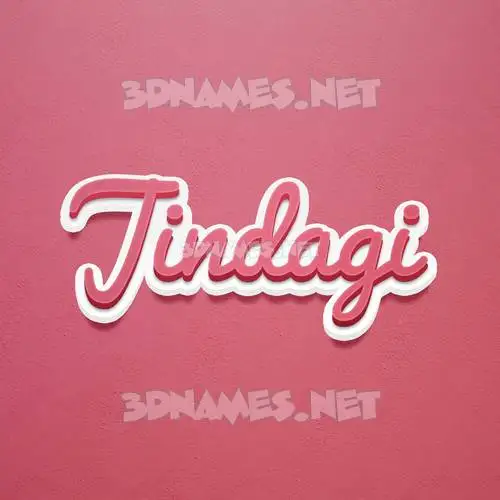 jindagi in Red Scribble style - 3D name wallpaper