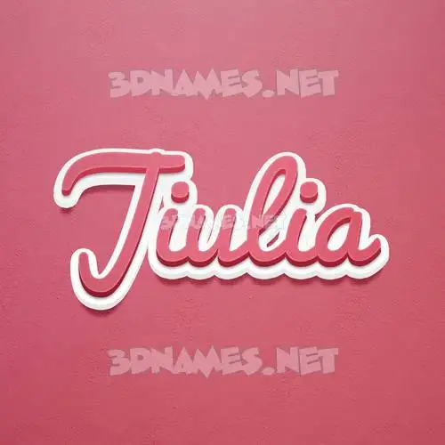 jiulia in Red Scribble style - 3D name wallpaper jiulia in Red Scribble style - 3D name wallpaper