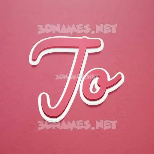 jo in Red Scribble style - 3D name wallpaper jo in Red Scribble style - 3D name wallpaper
