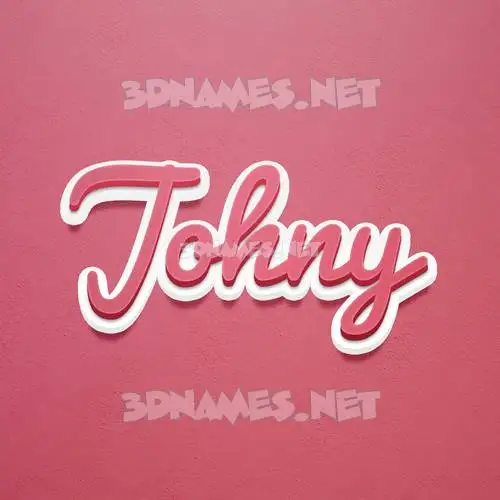 johny in Red Scribble style - 3D name wallpaper johny in Red Scribble style - 3D name wallpaper