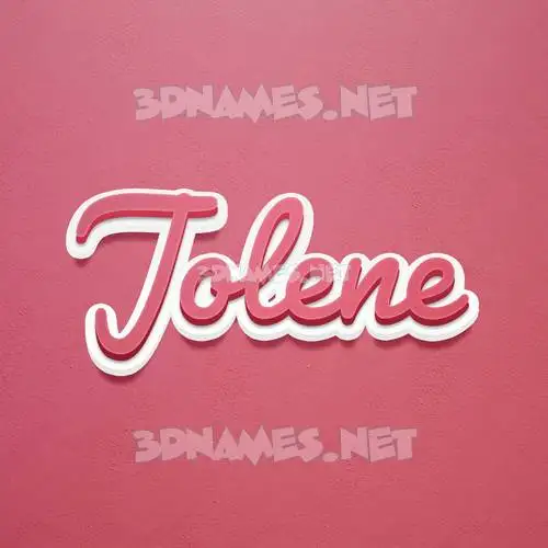 jolene in Red Scribble style - 3D name wallpaper