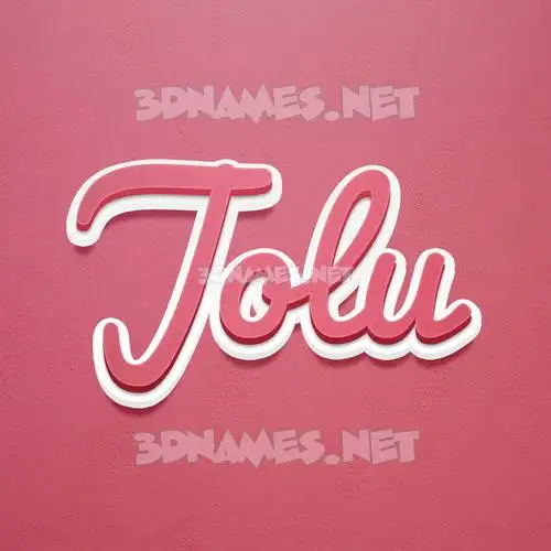 jolu in Red Scribble style - 3D name wallpaper jolu in Red Scribble style - 3D name wallpaper