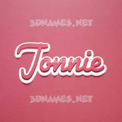jonnie in Red Scribble style - 3D name wallpaper
