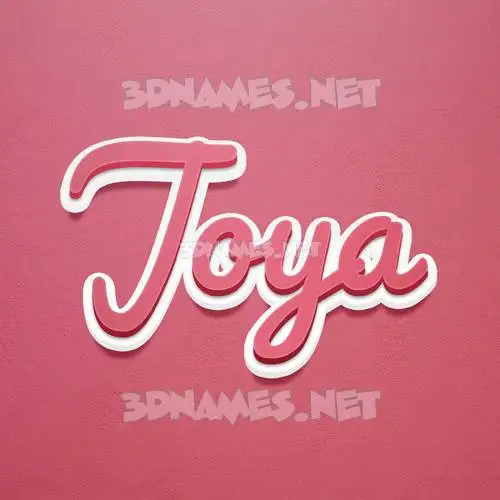 joya in Red Scribble style - 3D name wallpaper