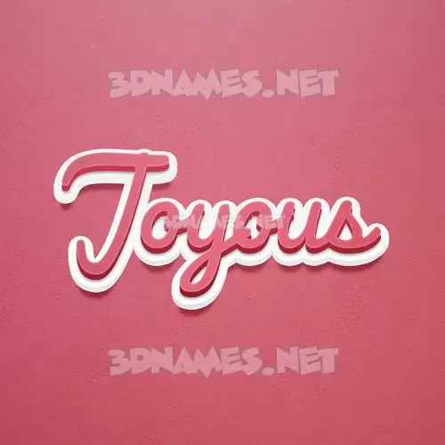 joyous in Red Scribble style - 3D name wallpaper joyous in Red Scribble style - 3D name wallpaper
