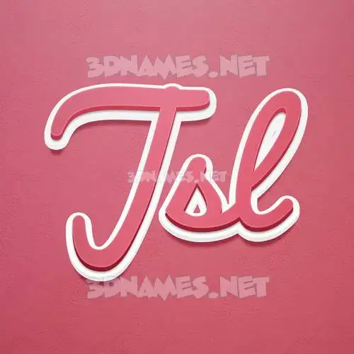 jsl in Red Scribble style - 3D name wallpaper jsl in Red Scribble style - 3D name wallpaper