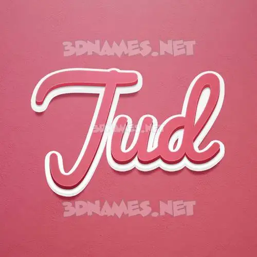 jud in Red Scribble style - 3D name wallpaper jud in Red Scribble style - 3D name wallpaper
