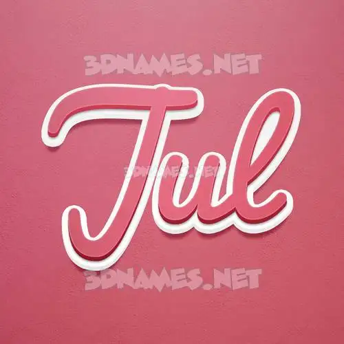 jul in Red Scribble style - 3D name wallpaper jul in Red Scribble style - 3D name wallpaper