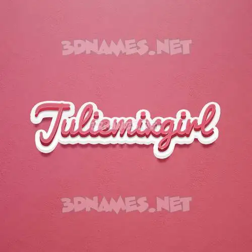 juliemixgirl in Red Scribble style - 3D name wallpaper juliemixgirl in Red Scribble style - 3D name wallpaper