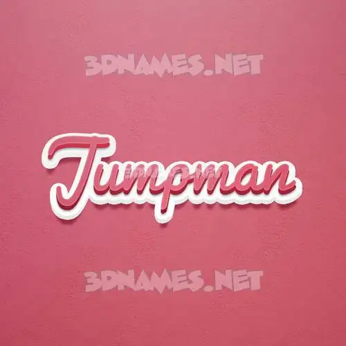 jumpman in Red Scribble style - 3D name wallpaper jumpman in Red Scribble style - 3D name wallpaper