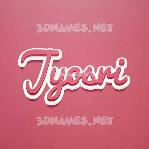 jyosri in Red Scribble style - 3D name wallpaper