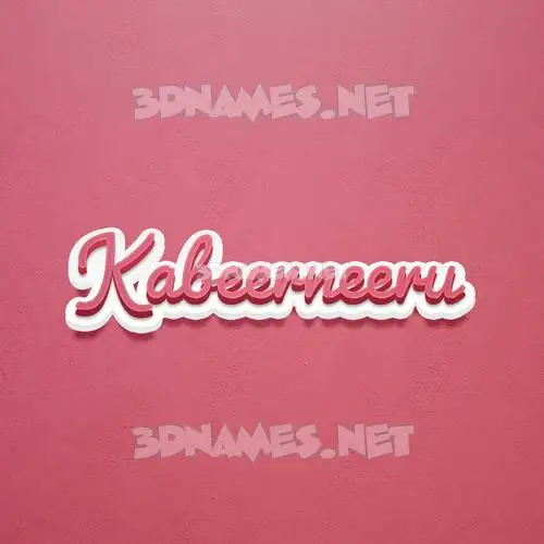 kabeerneeru in Red Scribble style - 3D name wallpaper kabeerneeru in Red Scribble style - 3D name wallpaper