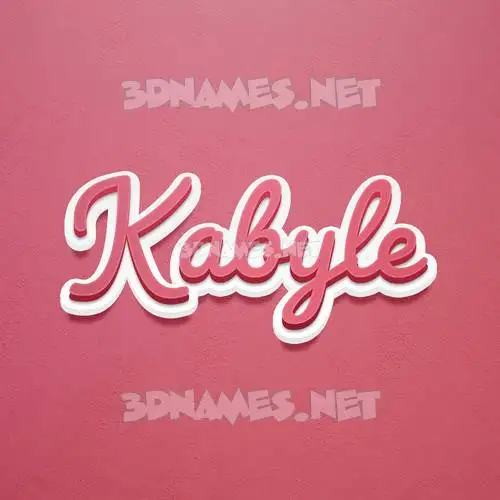 kabyle in Red Scribble style - 3D name wallpaper kabyle in Red Scribble style - 3D name wallpaper