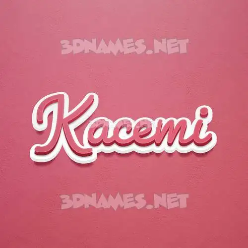 kacemi in Red Scribble style - 3D name wallpaper kacemi in Red Scribble style - 3D name wallpaper