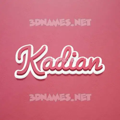 kadian in Red Scribble style - 3D name wallpaper kadian in Red Scribble style - 3D name wallpaper