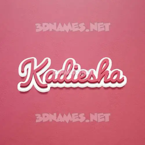 kadiesha in Red Scribble style - 3D name wallpaper kadiesha in Red Scribble style - 3D name wallpaper