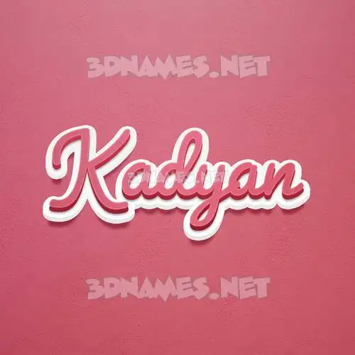 kadyan in Red Scribble style - 3D name wallpaper kadyan in Red Scribble style - 3D name wallpaper