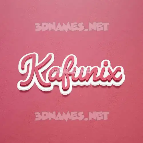 kafunix in Red Scribble style - 3D name wallpaper kafunix in Red Scribble style - 3D name wallpaper