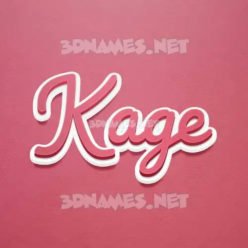 kage in Red Scribble style - 3D name wallpaper kage in Red Scribble style - 3D name wallpaper