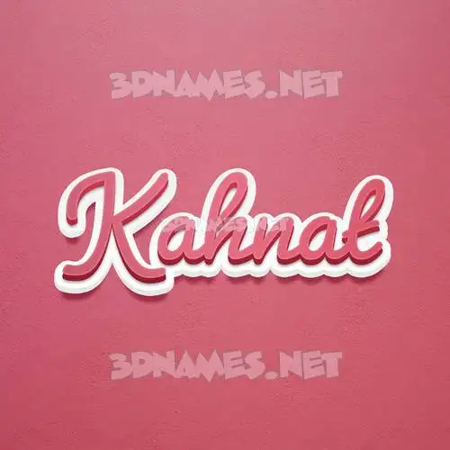 kahnat in Red Scribble style - 3D name wallpaper kahnat in Red Scribble style - 3D name wallpaper