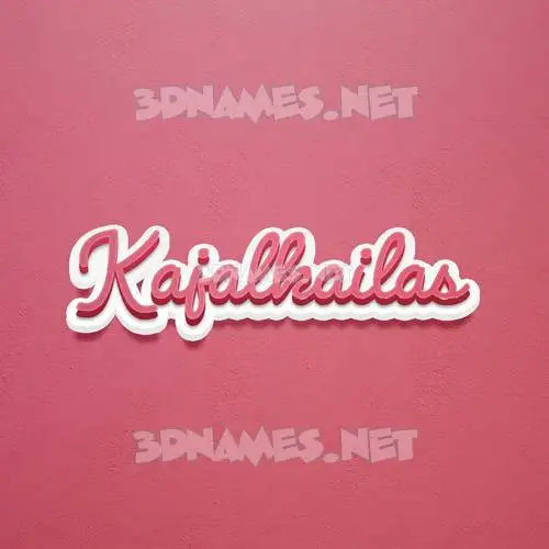 kajalkailas in Red Scribble style - 3D name wallpaper kajalkailas in Red Scribble style - 3D name wallpaper