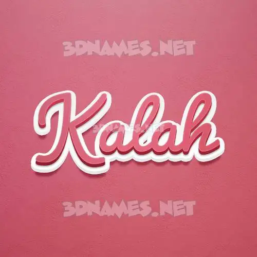 kalah in Red Scribble style - 3D name wallpaper kalah in Red Scribble style - 3D name wallpaper