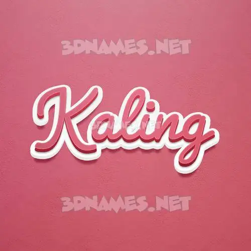 kaling in Red Scribble style - 3D name wallpaper kaling in Red Scribble style - 3D name wallpaper