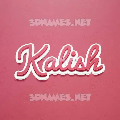 kalish in Red Scribble style - 3D name wallpaper kalish in Red Scribble style - 3D name wallpaper