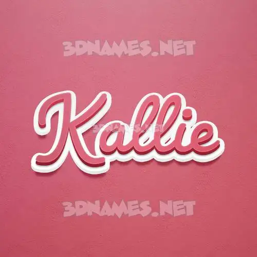 kallie in Red Scribble style - 3D name wallpaper kallie in Red Scribble style - 3D name wallpaper
