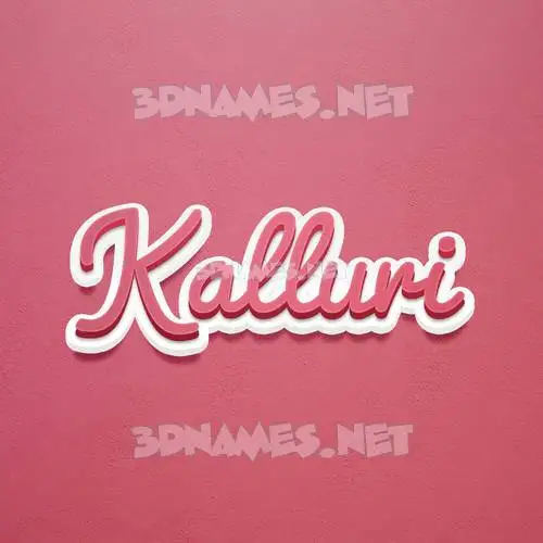 kalluri in Red Scribble style - 3D name wallpaper kalluri in Red Scribble style - 3D name wallpaper