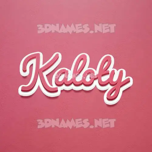 kaloty in Red Scribble style - 3D name wallpaper kaloty in Red Scribble style - 3D name wallpaper